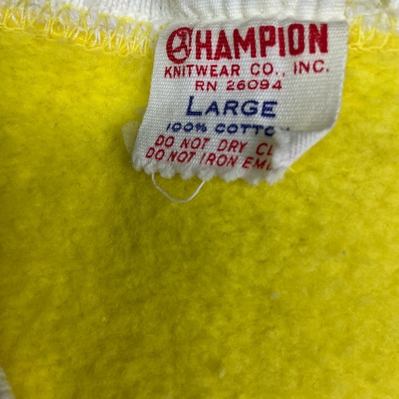 Vintage Champion Running Man 60s ringer Crewneck USA adult medium - Picture 3 of 5